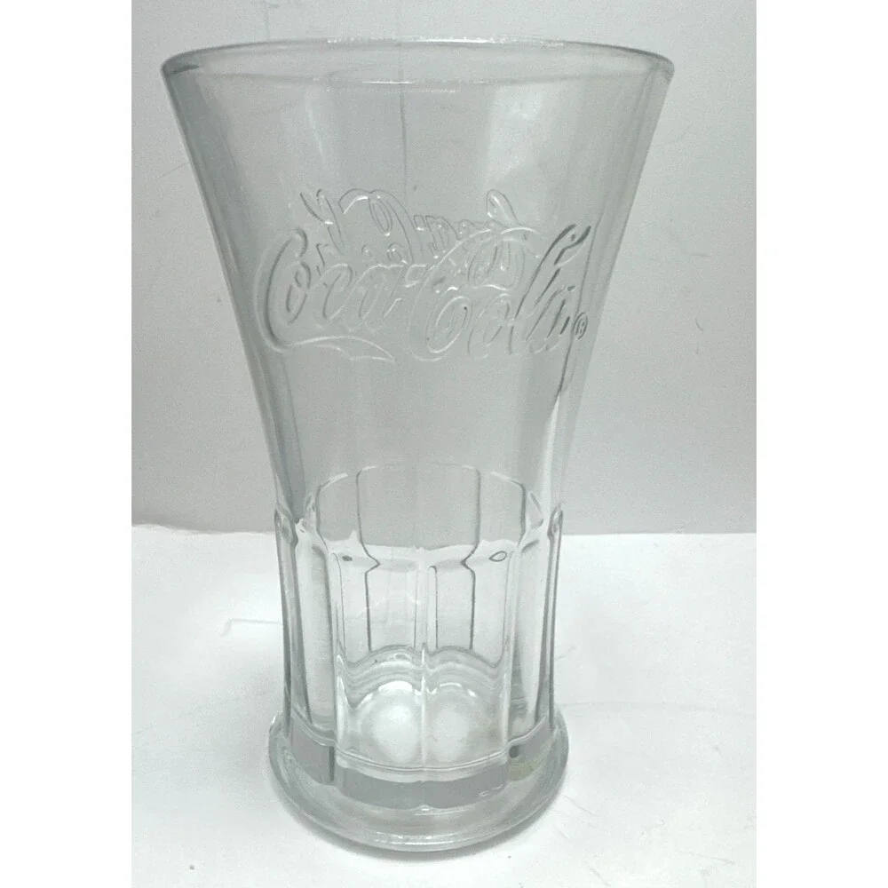 Vintage 1 Libby Coca Cola Clear Flared Glass Tumbler 16 oz 1 Brown One